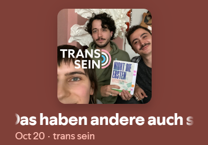 Abgebildet ist der Spotify-Player, der die Folge abspielt.