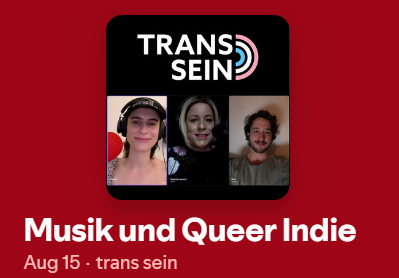 Abgebildet ist der Spotify-Player, der die Folge abspielt.