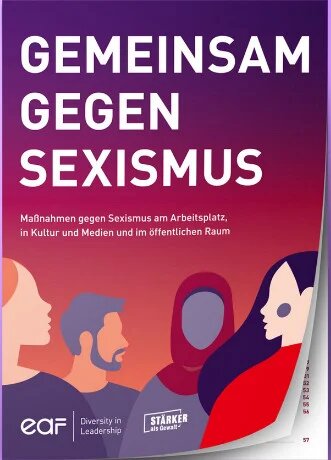 Cover der Broschüre "Gemeinsam gegen Sexismus"
